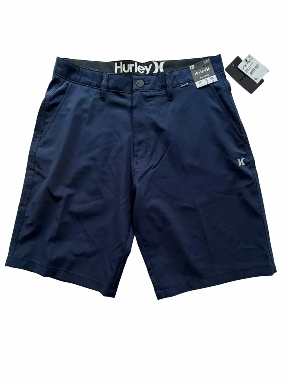 *SOLD* NWT Hurley Navy Hybrid Walk Shorts Water Repellent Size 33 Beach Surf